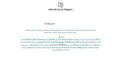 Desktop Screenshot of lbmagazin.de